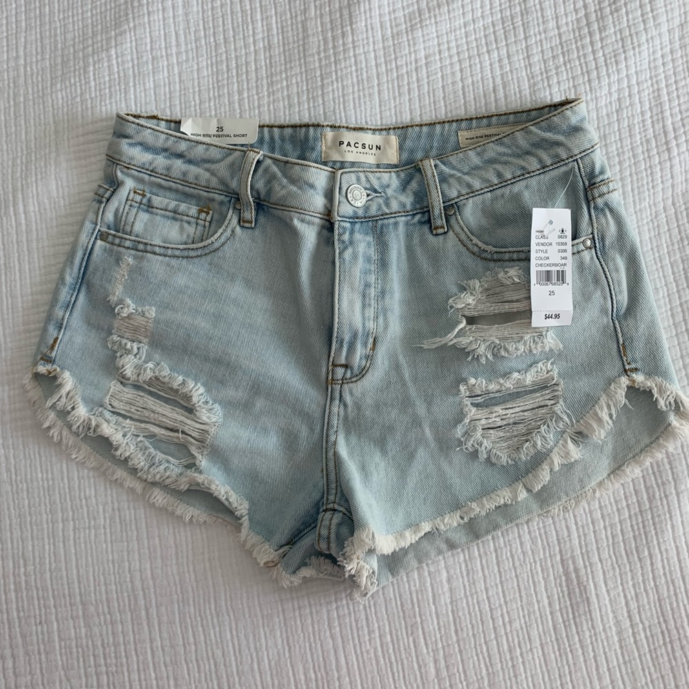 Pacsun High Rise Festival Jean Shorts